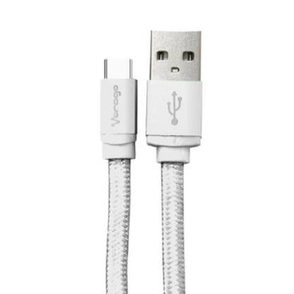 Cable Vorago Cab-123 Usb-Tipo C  1 Metro Carga Rapida Blanco