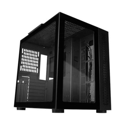 Gabinete Vorago Game Factor CSG700 ATX FishTank Doble Cristal USB 2.0/USB 3.0/Audio 3.5 mm/Micrófono Negro