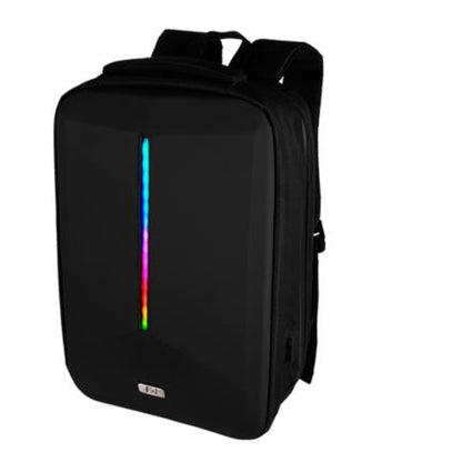 Mochila Vorago BP-500 15.6"  Start The Game Iluminación RGB App Configurable USB Color Negro