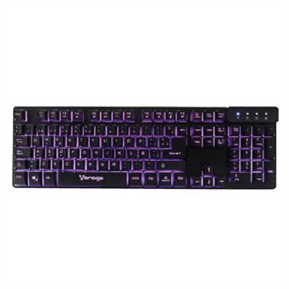 TECLADO VORAGO START THE GAME KB-502 ALAMBRICO METALICO MULTI