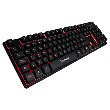 TECLADO VORAGO START THE GAME KB-502 ALAMBRICO METALICO MULTI