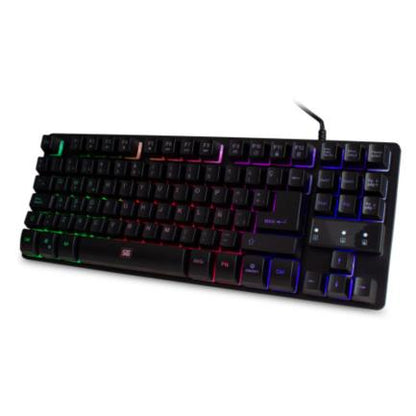 Teclado Vorago Start The Game KB-503 TenKeyless Iluminación RGB USB Color Negro