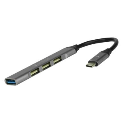 CONCENTRADOR HUB VORAGO HU-200 4 PUERTOS USB SLIM TIPO C