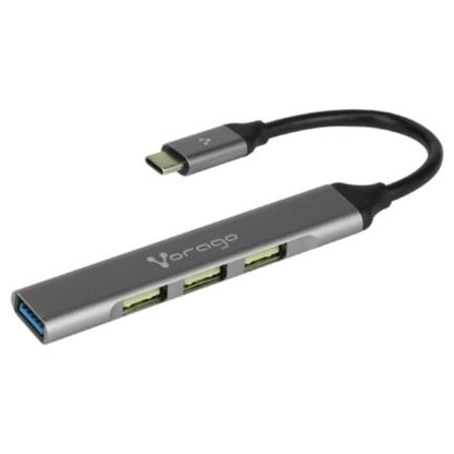 CONCENTRADOR HUB VORAGO HU-200 4 PUERTOS USB SLIM TIPO C