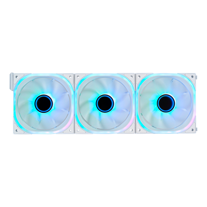 Kit Ventiladores Vorago Game Factor FKG500 Modulares 3 FANS 120mm 58 CFM RGB Control Remoto Blanco