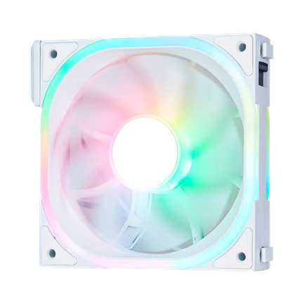 Kit Ventiladores Vorago Game Factor FKG500 Modulares 3 FANS 120mm 58 CFM RGB Control Remoto Blanco