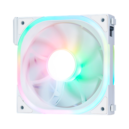 Kit Ventiladores Vorago Game Factor FKG500 Modulares 3 FANS 120mm 58 CFM RGB Control Remoto Blanco