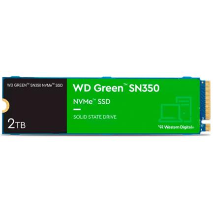 Unidad De Estado Solido SSD Interno Western Digital Green SN350 2TB M.2 2280 PCIe 3.0 NVMe Lectura 3200/3000 MBs