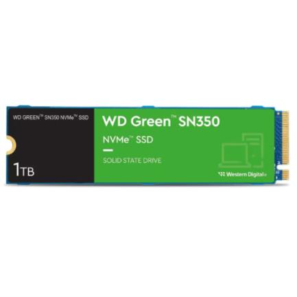 Unidad De Estado Solido SSD Interno Western Digital Green SN350 1TB M.2 2280 PCIe 3.0 NVMe Lect 2400/1850 MBs para PC y