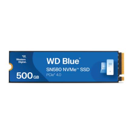 SSD Interno Western Digital Blue SN580 500GB M.2 2280 PCIe 4.0 NVMe Lect 4000/3600 MB/s para Lap y PC