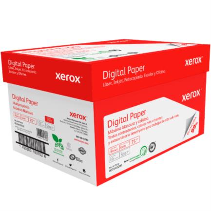 Papel Cortado Xerox Bond Digital Oficio 75gr 99% Blancura (Rojo) C/5000 Hojas