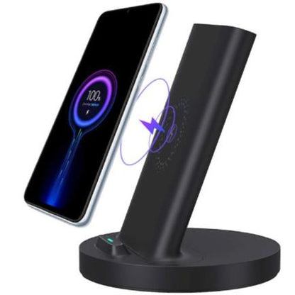 Cargador Xiaomi Mi 20W Wireless Charging Stand Color Negro