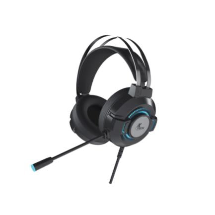 Audifonos Gamer Morrighan XTech XTH-565 Diadema Estéreo con Iluminación LED  Cable 2.2m Conexión 3.5mm/USB Color Negro