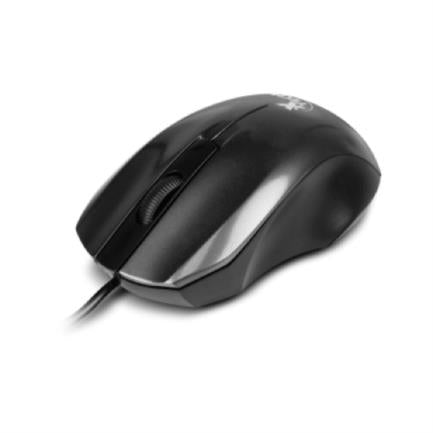 Mouse Alámbrico Óptico XTech XTM-185 Ambidextro Ergonómico Conexión USB Color Negro