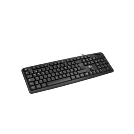 Teclado Alámbrico XTech XTK-092S  Conexión USB Español Color Negro