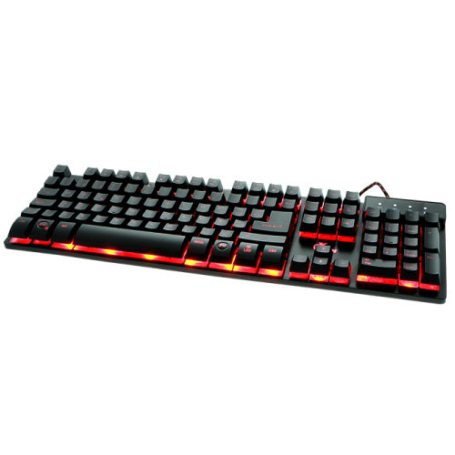 Teclado Xtech gaming LED Revenger XTK-520S - TamaÃ±o full size - Conexion USB - EspaÃ±ol - Color Negro