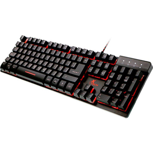 Teclado Xtech gaming LED Revenger XTK-520S - TamaÃ±o full size - Conexion USB - EspaÃ±ol - Color Negro