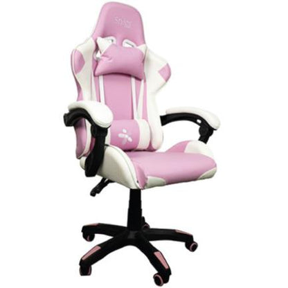 SILLA STYLOS GAMER BLANCO/ROSA/ PVC/AJUSTABLE/ACERO/145GRADOS/ R115