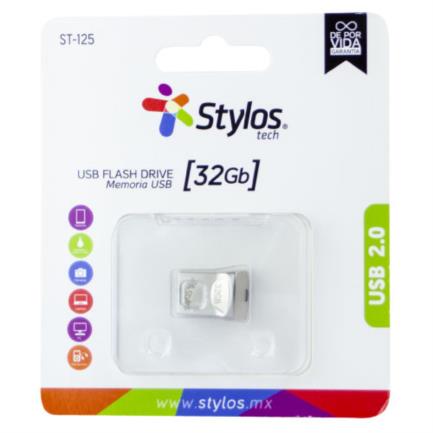 Memoria USB Stylos Mini 32 GB 2.0 Flash Color Metal