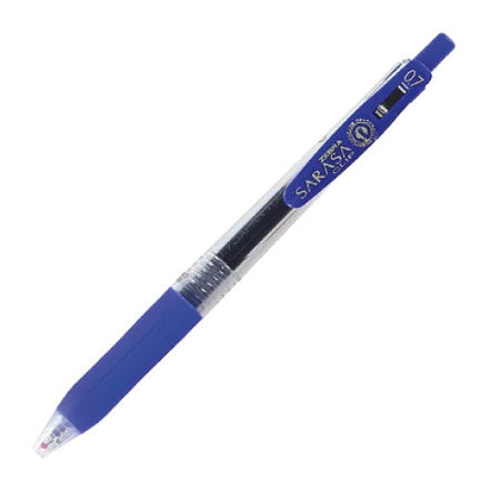 Boligrafo Zebra Sarasa Clip rollerball retractil punto mediano 0.7 tinta gel color azul caja c/12