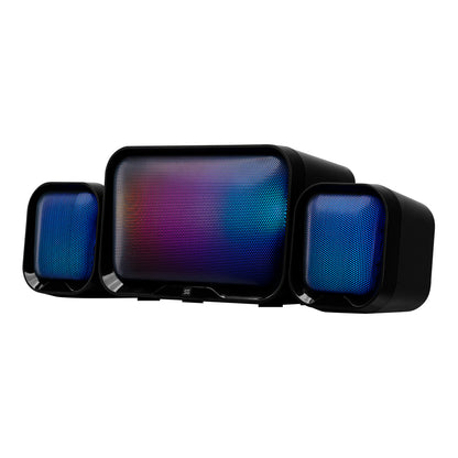 BOCINAS VORAGO SPK-255 START THE GAME SPK-255 2.1 USB/3.5MM 3W*2 + 10W SUBWOOFER RGB