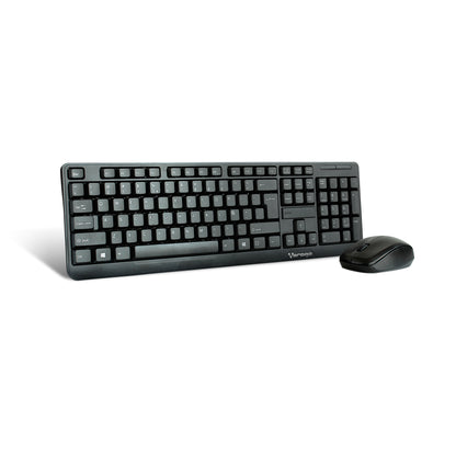 KIT TECLADO Y MOUSE VORAGO KM 302 INALAMBRICO NEGRO