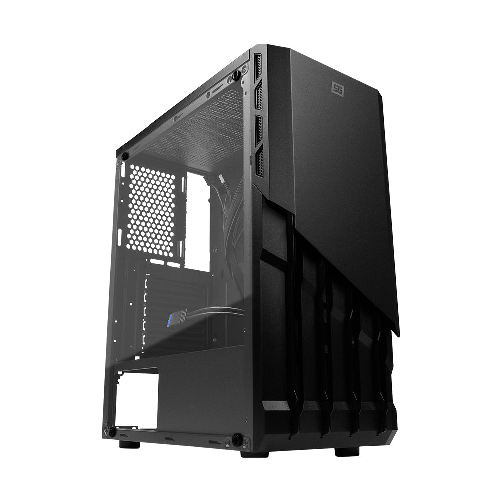 GABINETE START THE GAME CSG-530 MATX CRISTAL USB 3 S FTE NEGRO