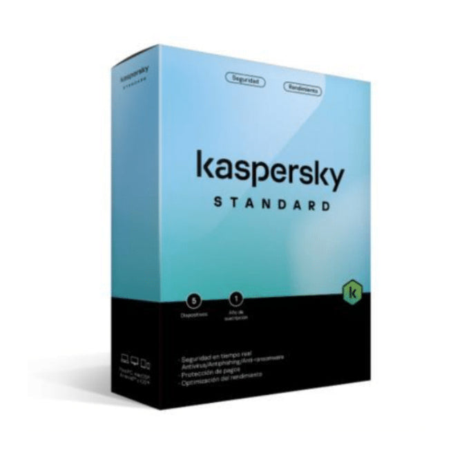 Licencia Antivirus Kaspersky Standard 1 Año 5 Dispositivos