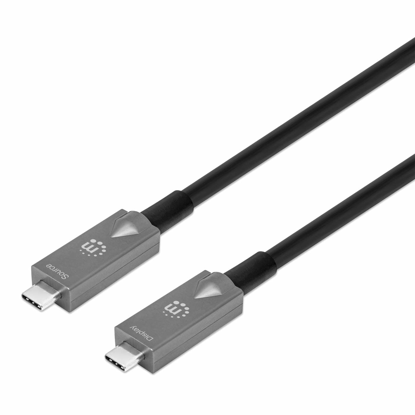 Cable USB-C MANHATTAN V3.2 C-C  7.5M 10Gbps 60W