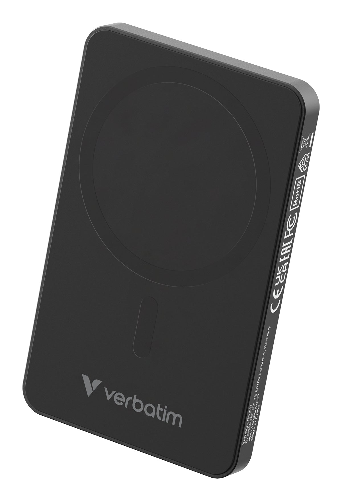 Cargador verbatim Charge and Go Essential Magnética Power Bank Carga Inalámbrica de 5000 mAh Color Negro
