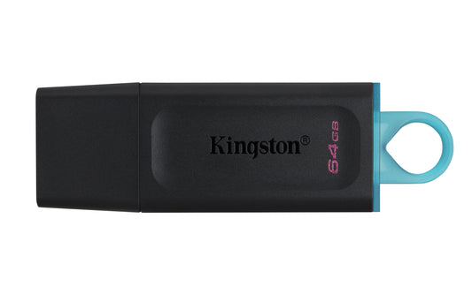 USB 3.2 MEMORIA KINGSTON 64GB DATATRAVELER EXODIA ( NEGRO-VERDE)