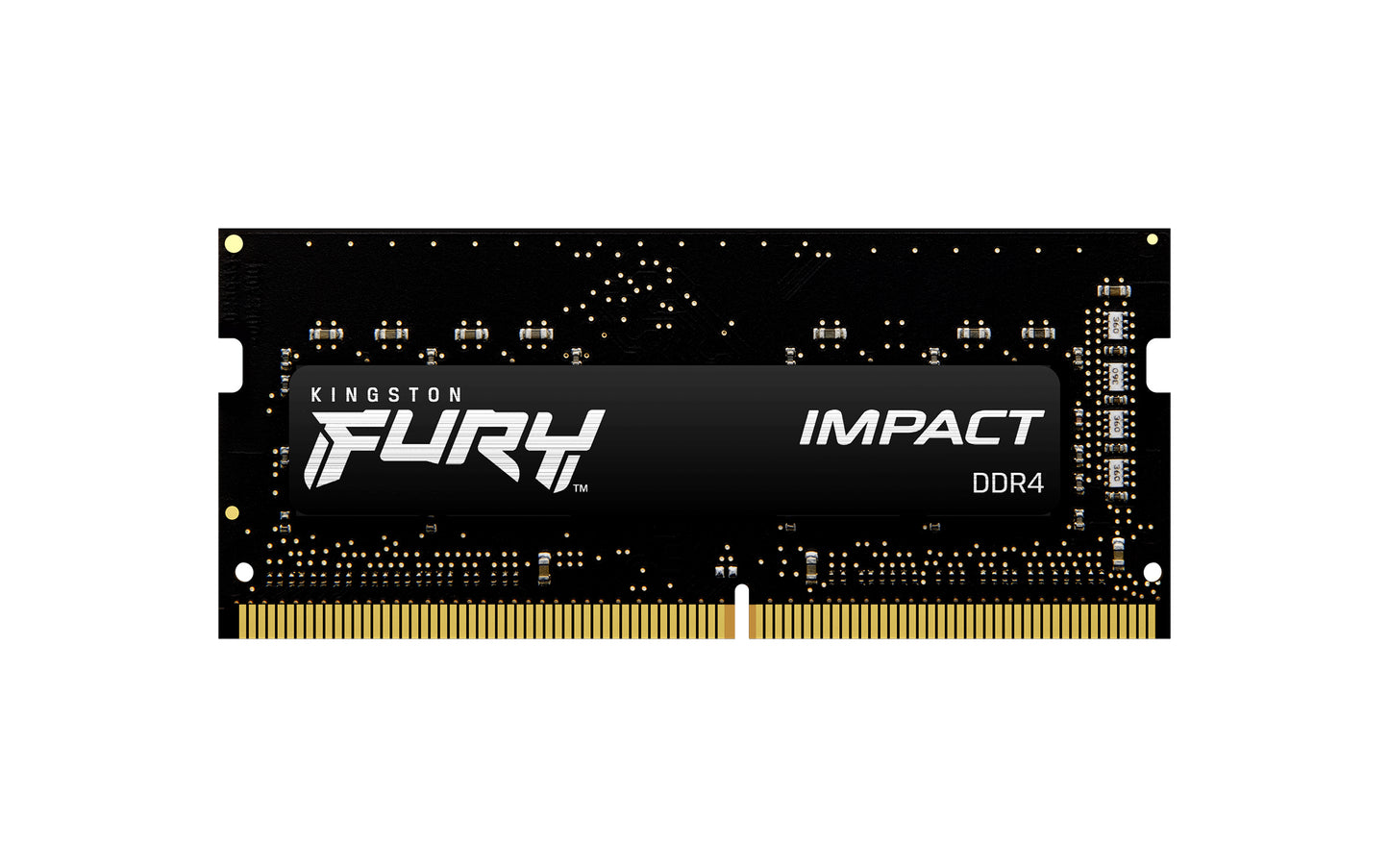 Memoria Ram Kingston FURY Impact 8GB 3200MHz DDR4 CL SODIMM Color Negro