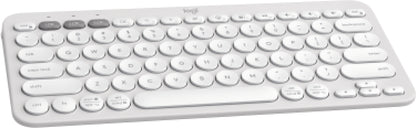 Logitech Pebble Keys 2 K380s teclado Universal RF inalámbrico + bluetooth QWERTY Español Blanco