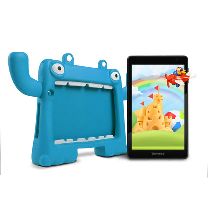 Tablet Vorago PAD-8-KIDS 8"Quadcore 64GB Ram 4GB 2MP/5MP Android 13 Funda Azul