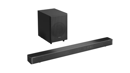 Barra de Sonido Hisense 3.1.2 Canales con Subwoofer Inalámbrico Color Negro