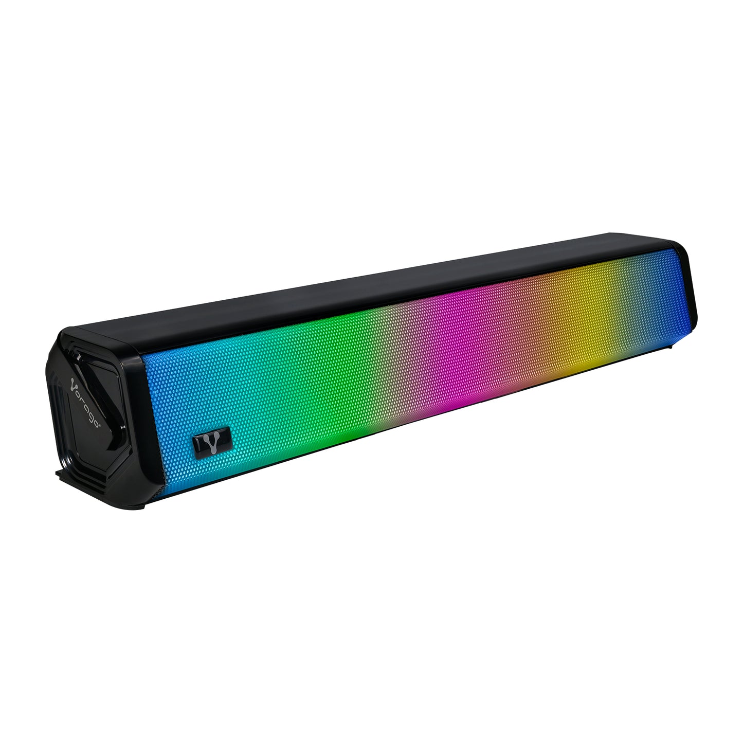 BOCINA VORAGO BSP-320 BLUETOOTH / 5Wx2 /  3.5MM / USB / ILUMINACION RGB / NEGRO