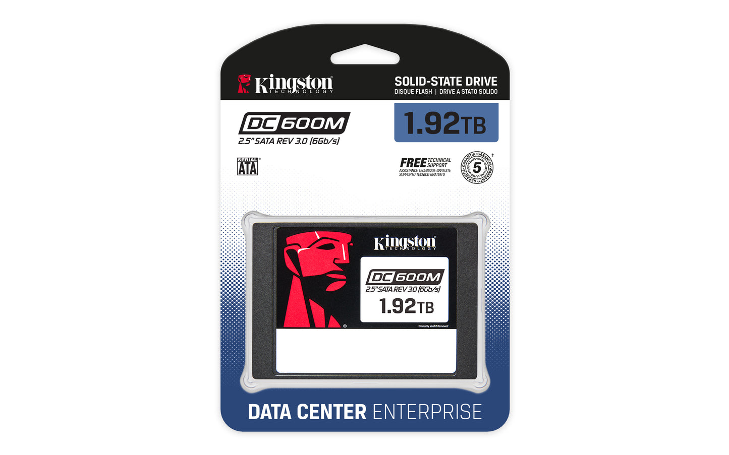 Unidad de Estado Sólido Kingston DC600M SATA Enterprise SSD 1920 GB 2.5" Uso Mixto