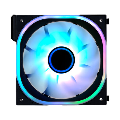 VENTILADOR VORAGO MODULAR GAME FACTOR FG500 120MM 58 CFM 1900 RPM RGB COMPATIBLE CON FG500 NEGRO