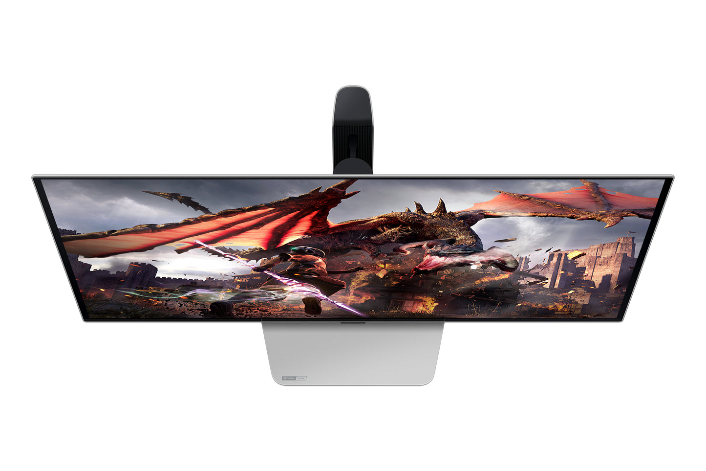 Monitor Gamer Samsung 32 in Odyssey 4K 3840 x 2160 240HZ PLANO PLATA RGB 0.03MS GAMING HUB G8