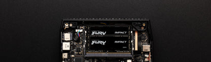 Memoria Ram Kingston FURY Impact 8GB 3200MHz DDR4 CL SODIMM Color Negro