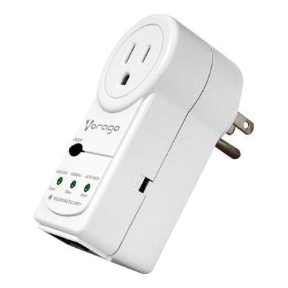 PROTECTOR DE VOLTAJE VORAGO AVR-300 RJ45/RJ11 PORTATIL 1800W ELECTRODOMESTICOS BLANCO