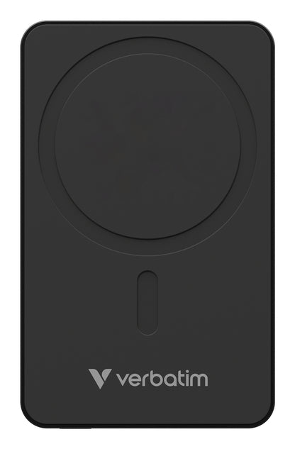 Cargador verbatim Charge and Go Essential Magnética Power Bank Carga Inalámbrica de 5000 mAh Color Negro