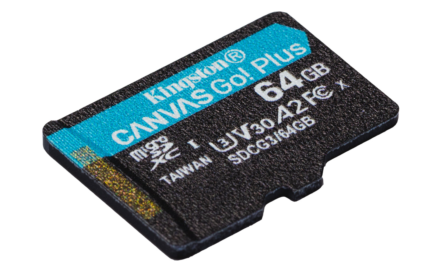 MICRO SDXC MEMORIA KINGSTON 64GB CANVAS GO PLUS A2 U3 V30 CARD