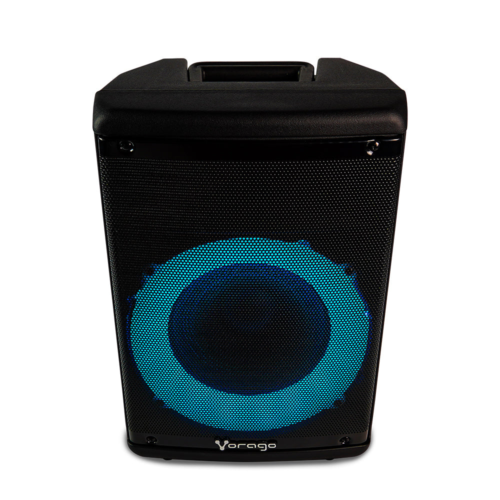 BAFLE VORAGO KSP-302 NEGRO 8 PULG BT RECARGABLE 1 MICROFONO ALAM