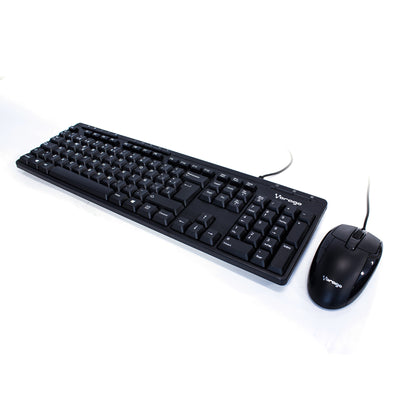 KIT VORAGO KM-105 TECLADO Y MOUSE ALAMBRICO MULTIMEDIA USB