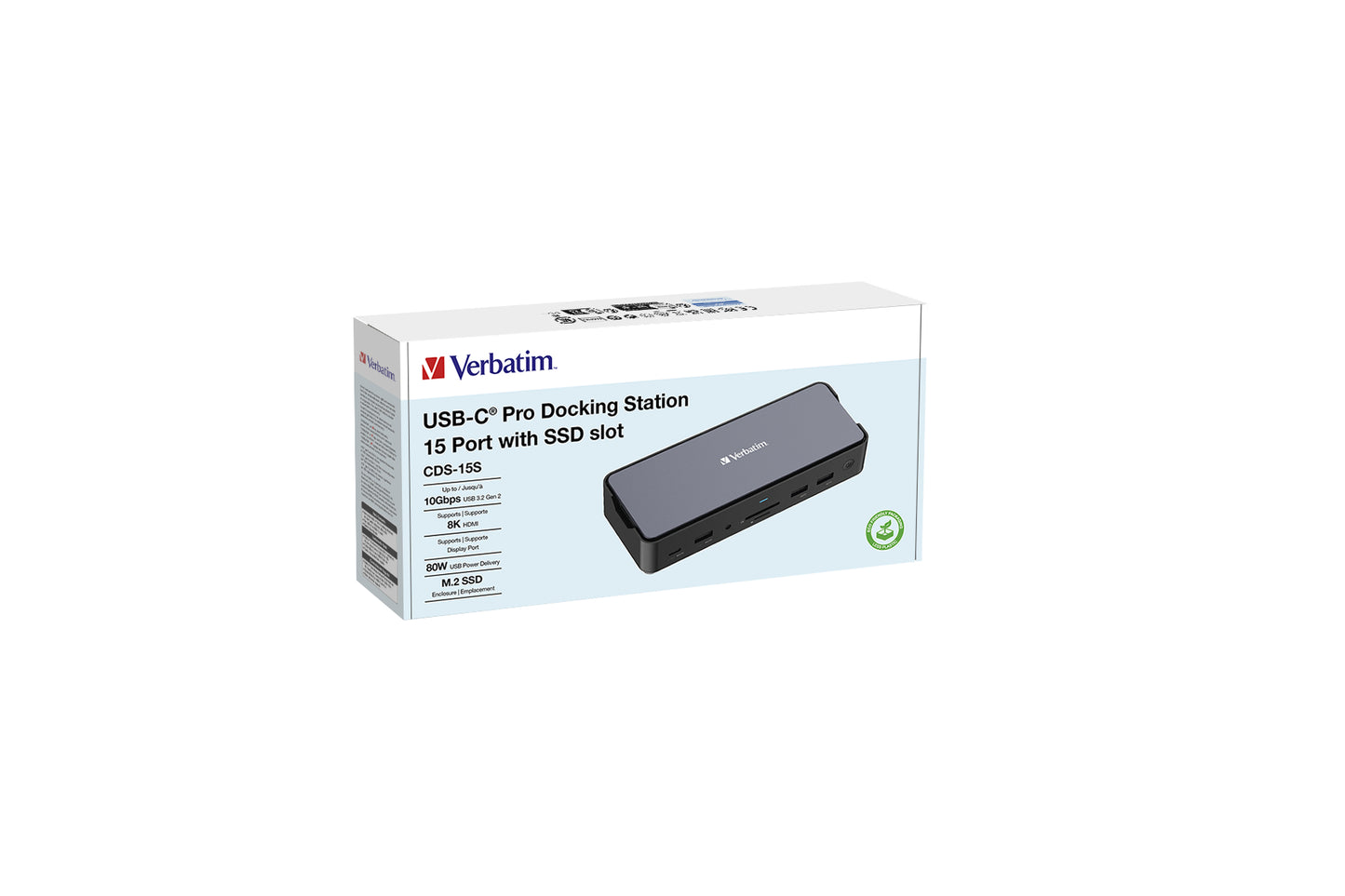 Docking VERBATIM (Carcasa SSD) USB-C Pro 15 en 1