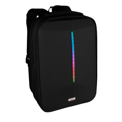 Mochila Vorago BP-500 15.6"  Start The Game Iluminación RGB App Configurable USB Color Negro