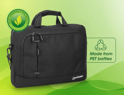 Maletín Manhattan Helsinki Ecológico para Laptop 14.1" Color Negro