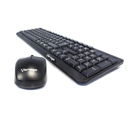 KIT TECLADO Y MOUSE VORAGO KM 302 INALAMBRICO NEGRO