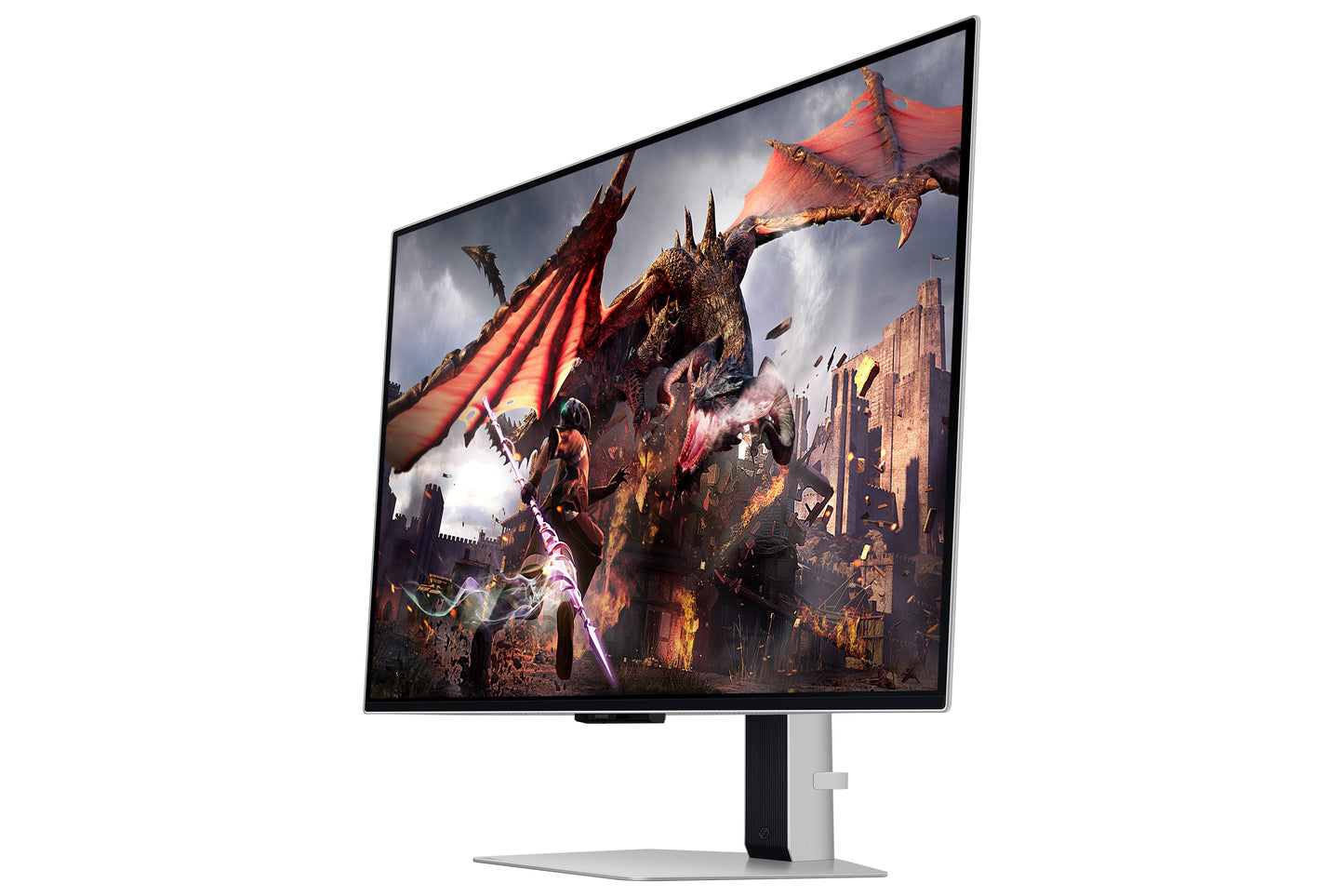 Monitor Gamer Samsung 32 in Odyssey 4K 3840 x 2160 240HZ PLANO PLATA RGB 0.03MS GAMING HUB G8